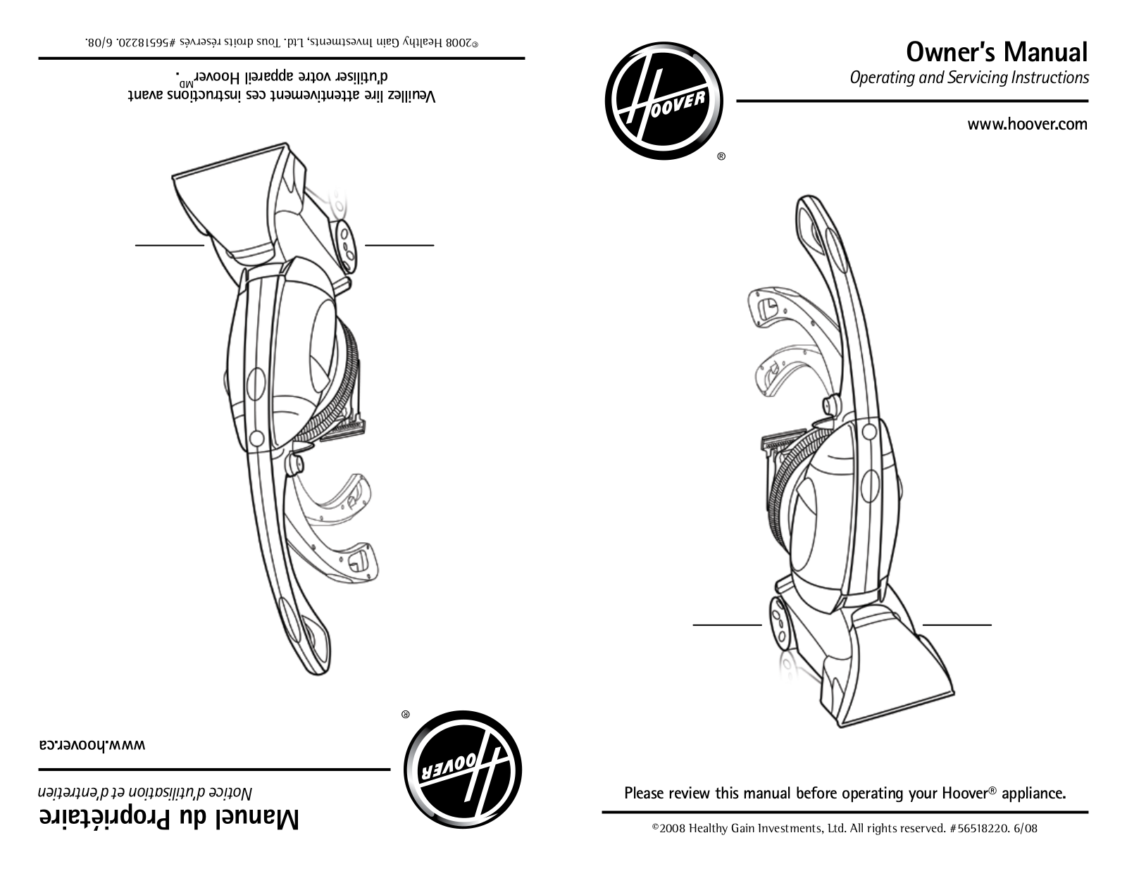 HOOVER U5180-900 User Manual