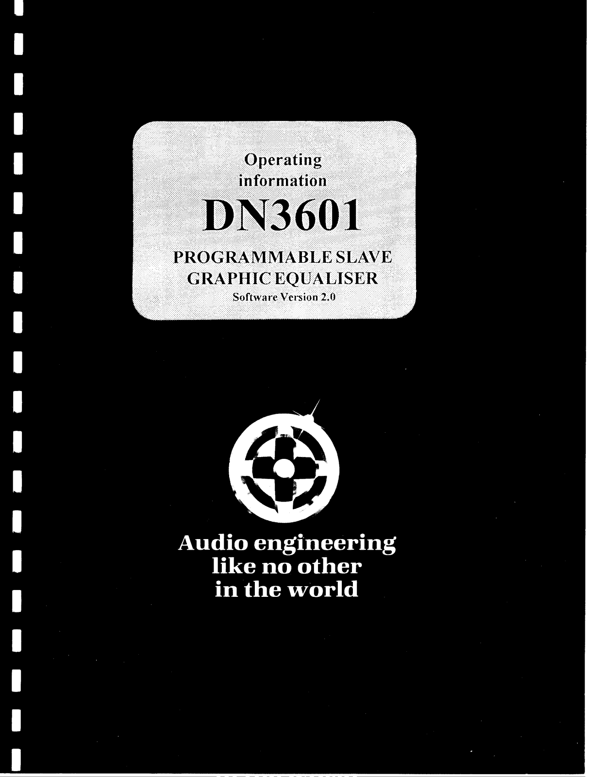 Klark Teknik DN3601 User Manual