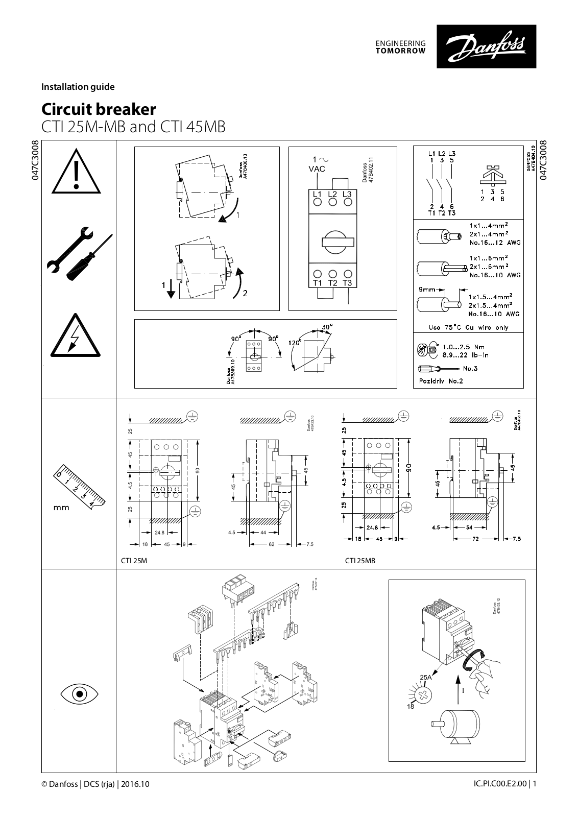 Danfoss CTI 25M-MB, CTI 45MB Installation guide