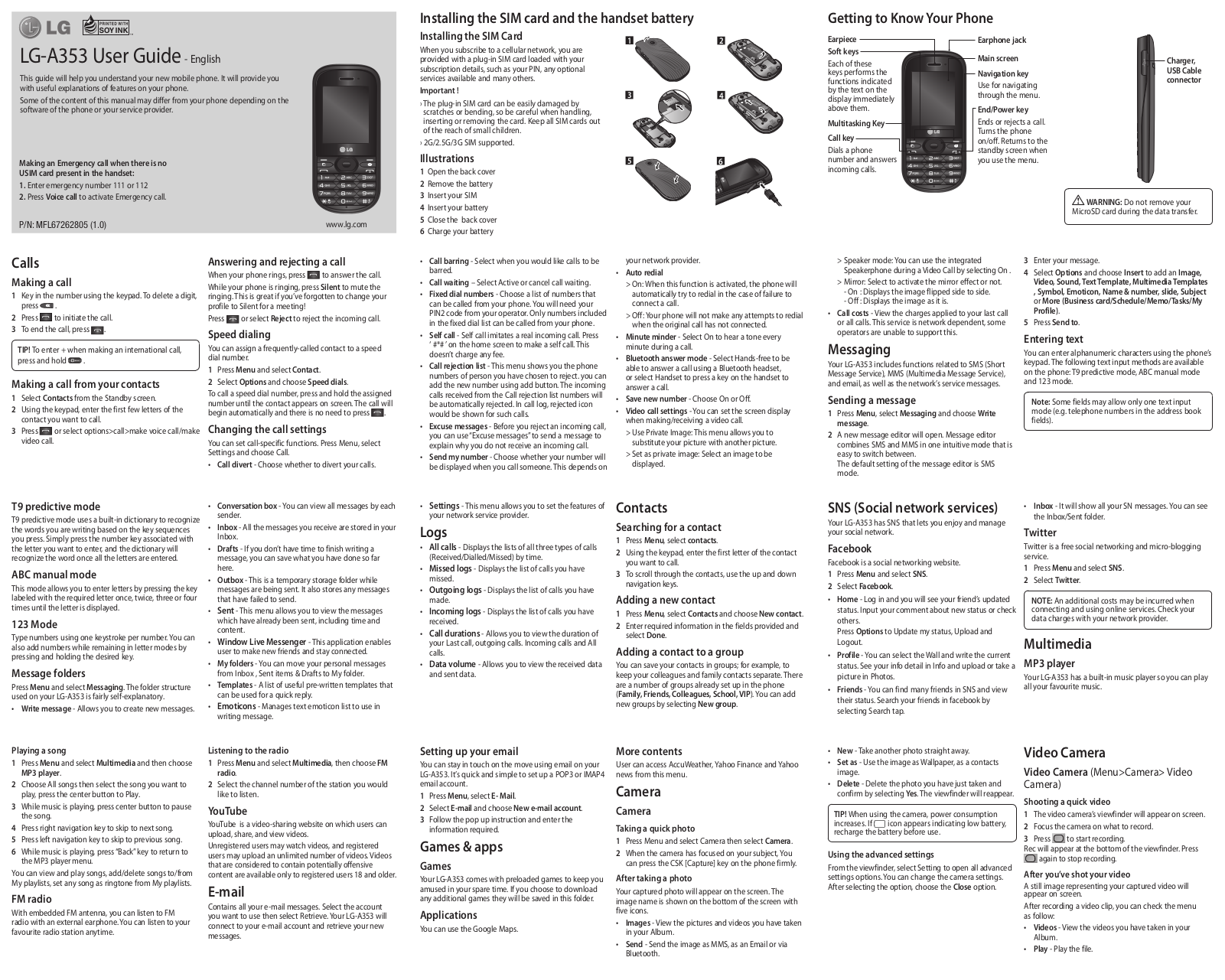 LG LGA353 Owner’s Manual