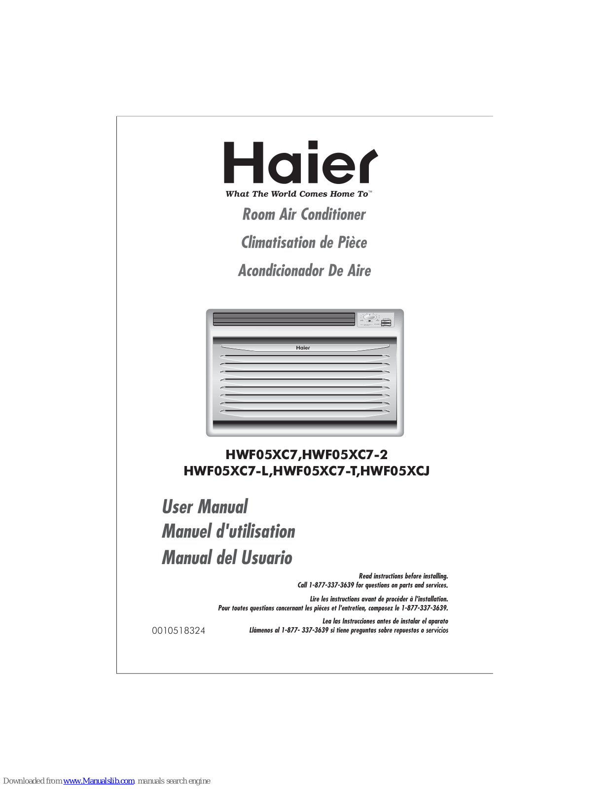 Haier HWF05XC7-T, HWF05XC7-L User Manual