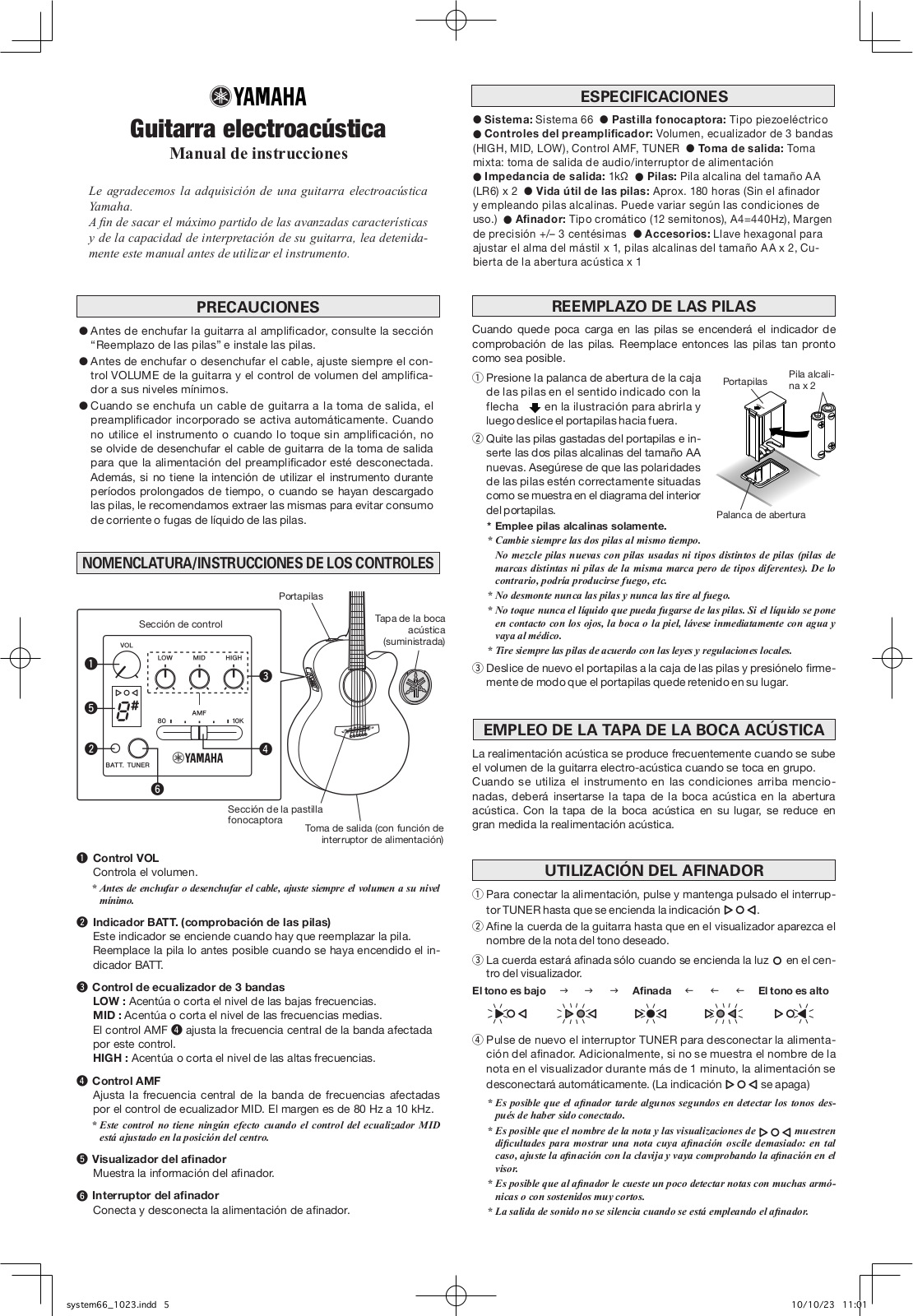 Yamaha A1R, AC1R, AC1M, A1M User Manual