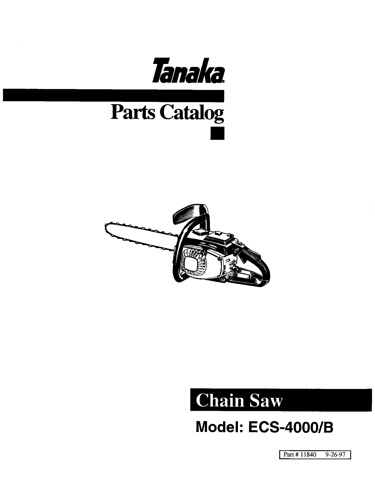 Tanaka ECS-4000-B User Manual