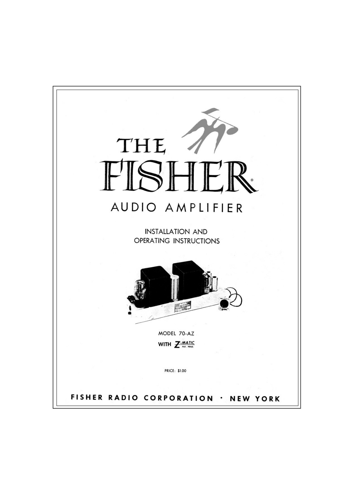 Fisher 70-A Owners manual