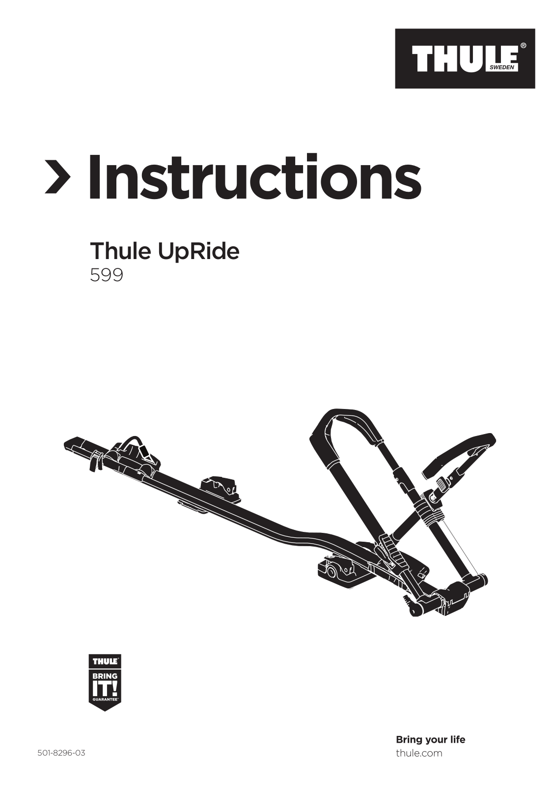 Thule UpRide 599 Instructions Manual