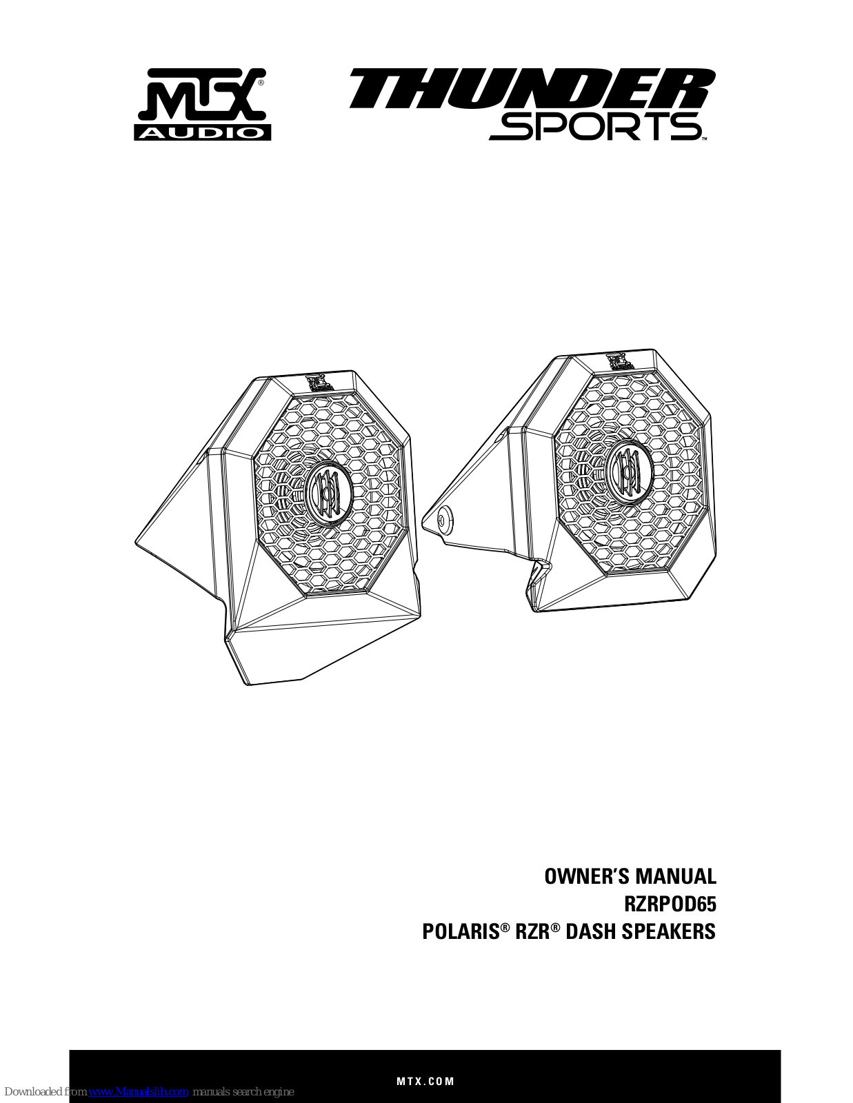 MTX RZRPOD65 Owner's Manual