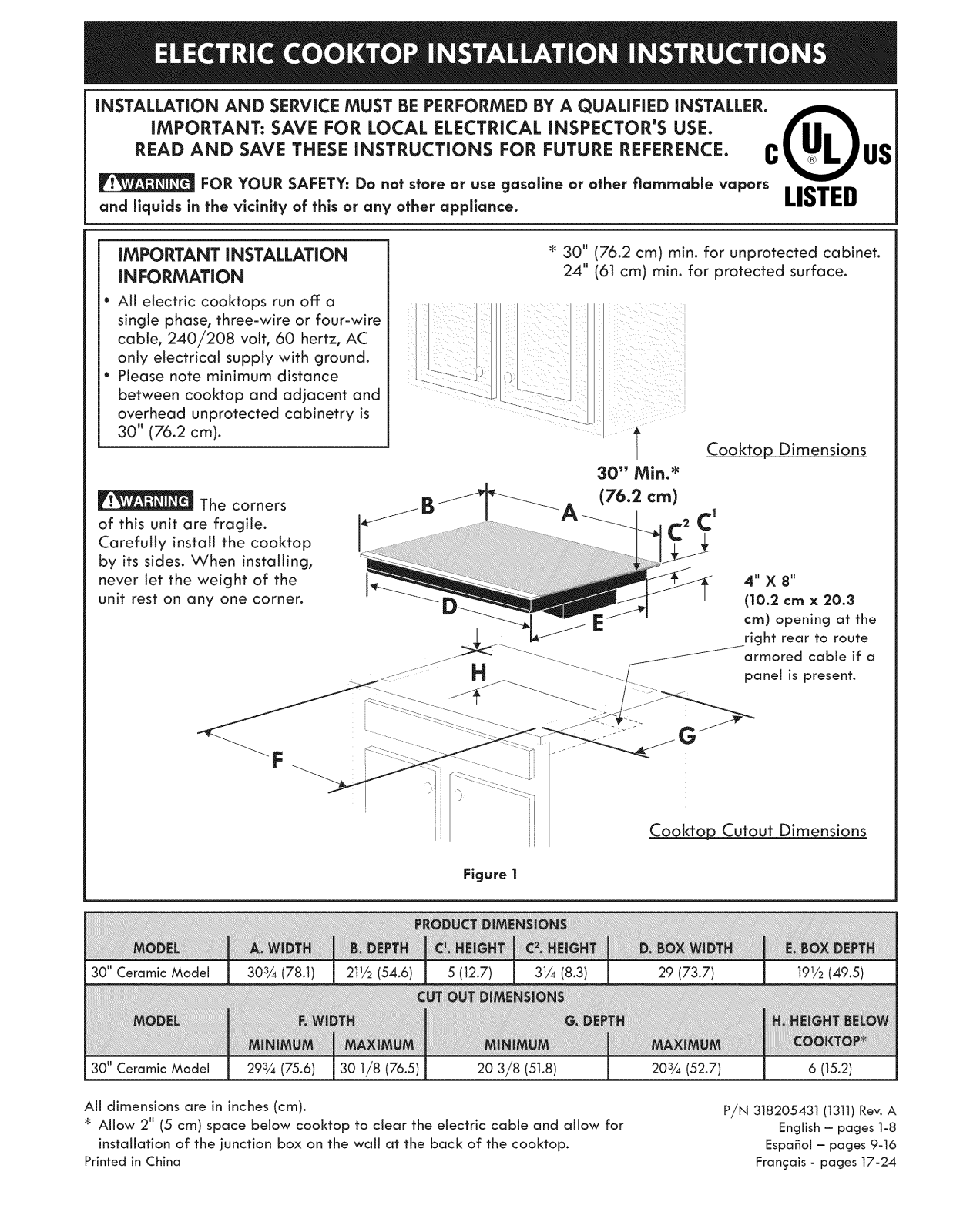 Kenmore 79045403410, 79045403411, 79045409410, 79045409411 Installation Guide - ManualMachine.com