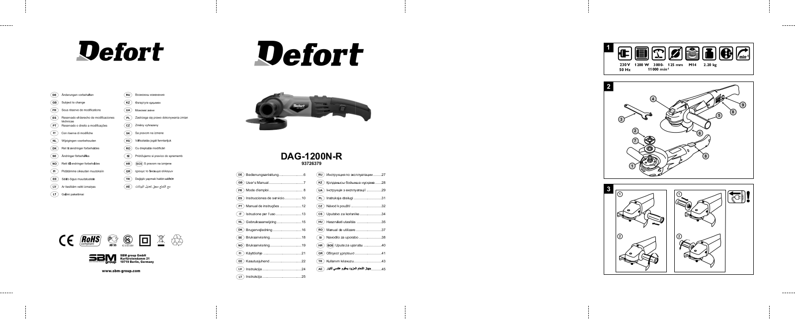 Defort DAG-1200N-R User Manual