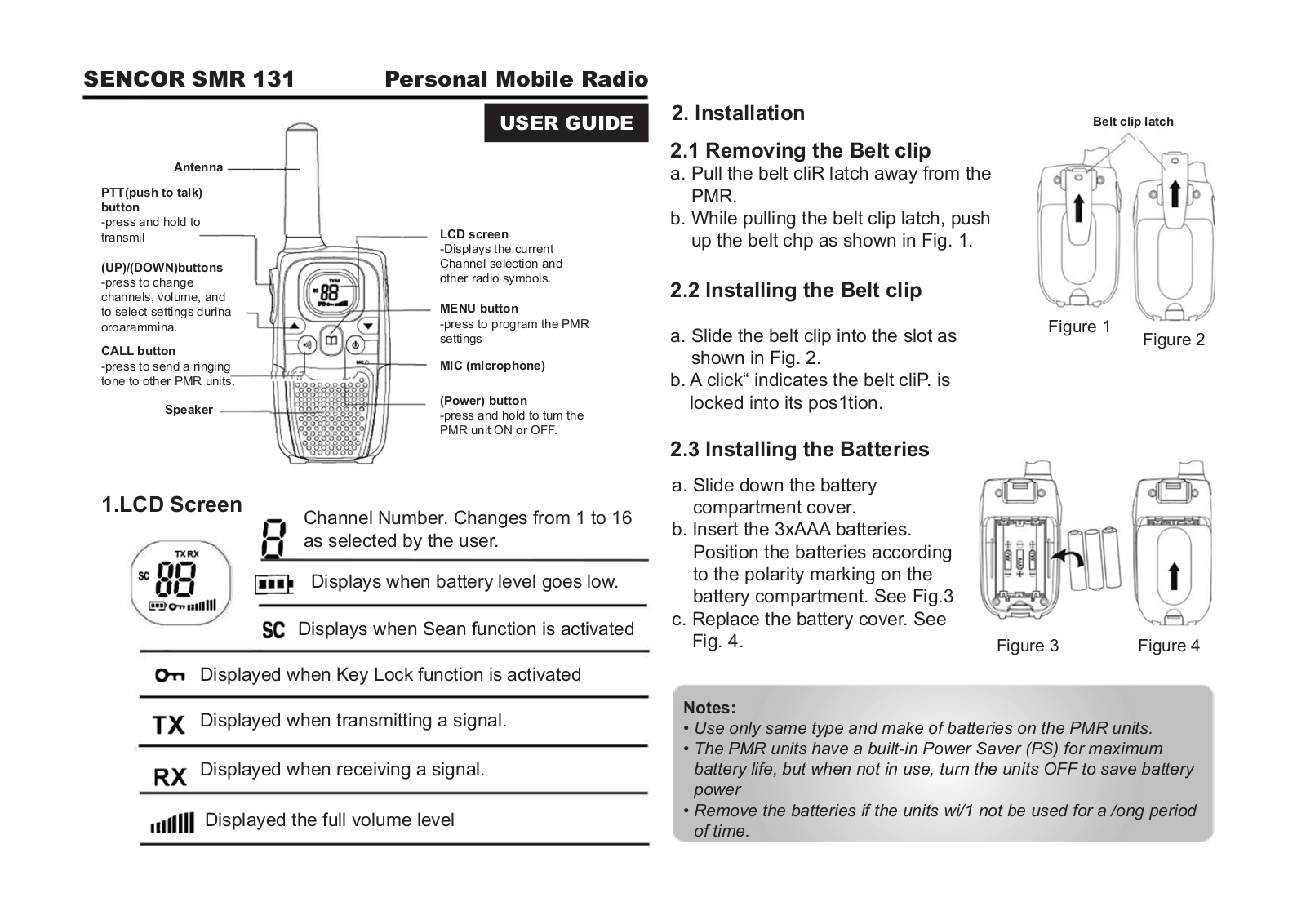 Sencor SMR 131 User Manual