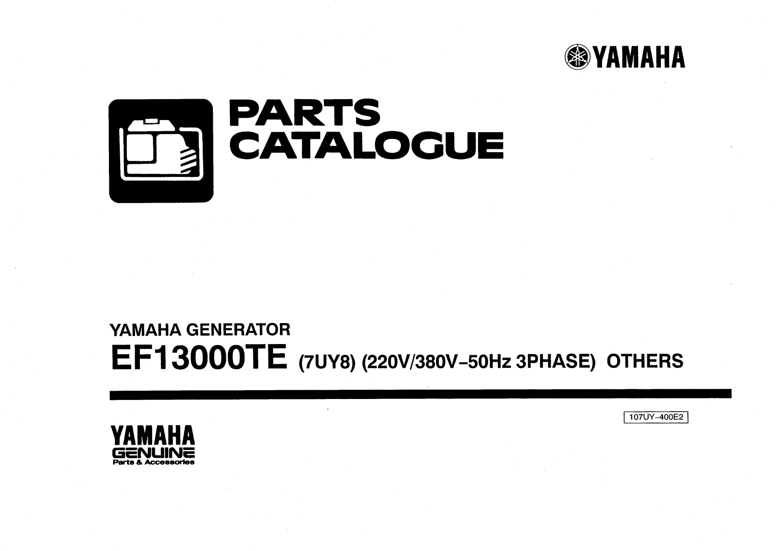 YAMAHA EF-13000TE PARTS CATALOGUE