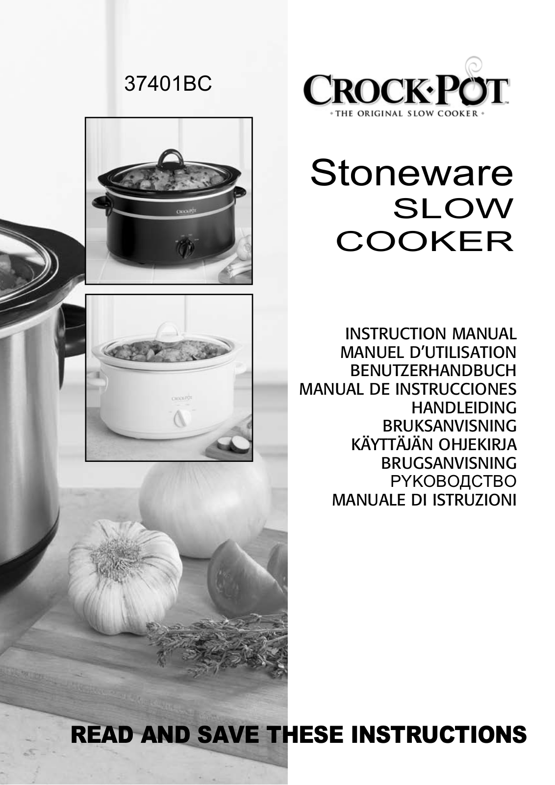 CROCK POT 37401BC User Manual