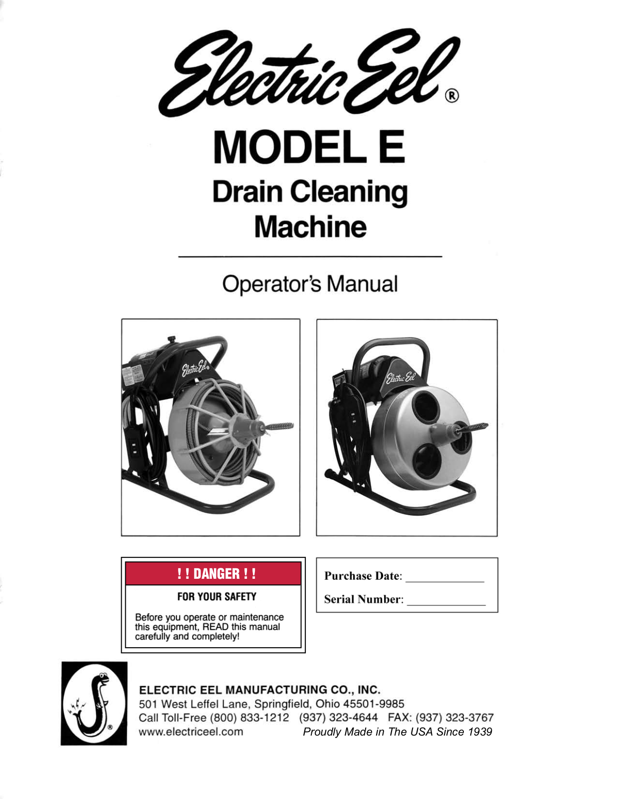 Electric Eel E-AF User Manual