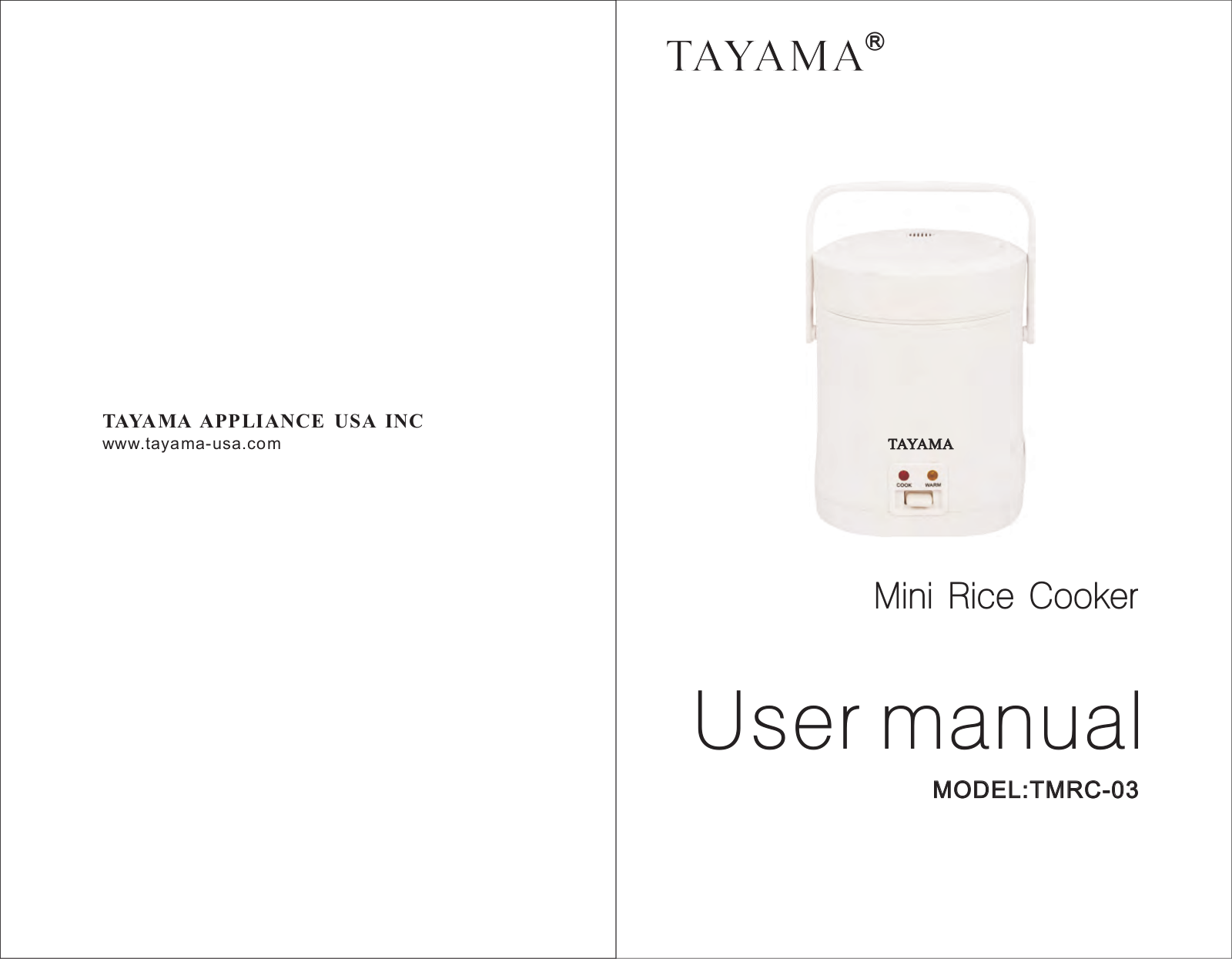 Tayama TMRC-03 User Manual