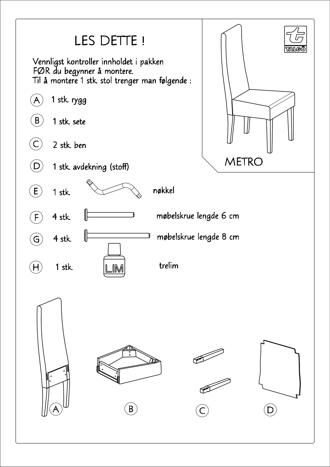 Talgo Metro User Manual - ManualMachine.com