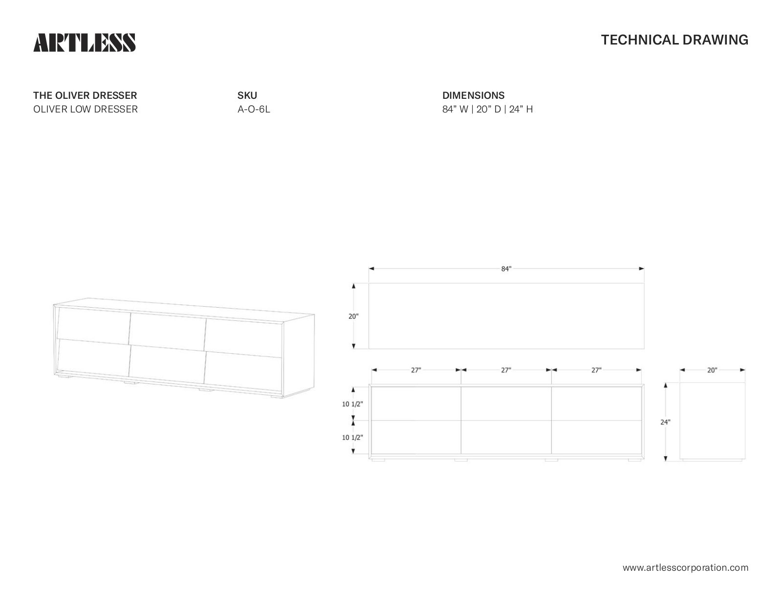 ARTLESS LYS1243 Dimensions - ManualMachine.com
