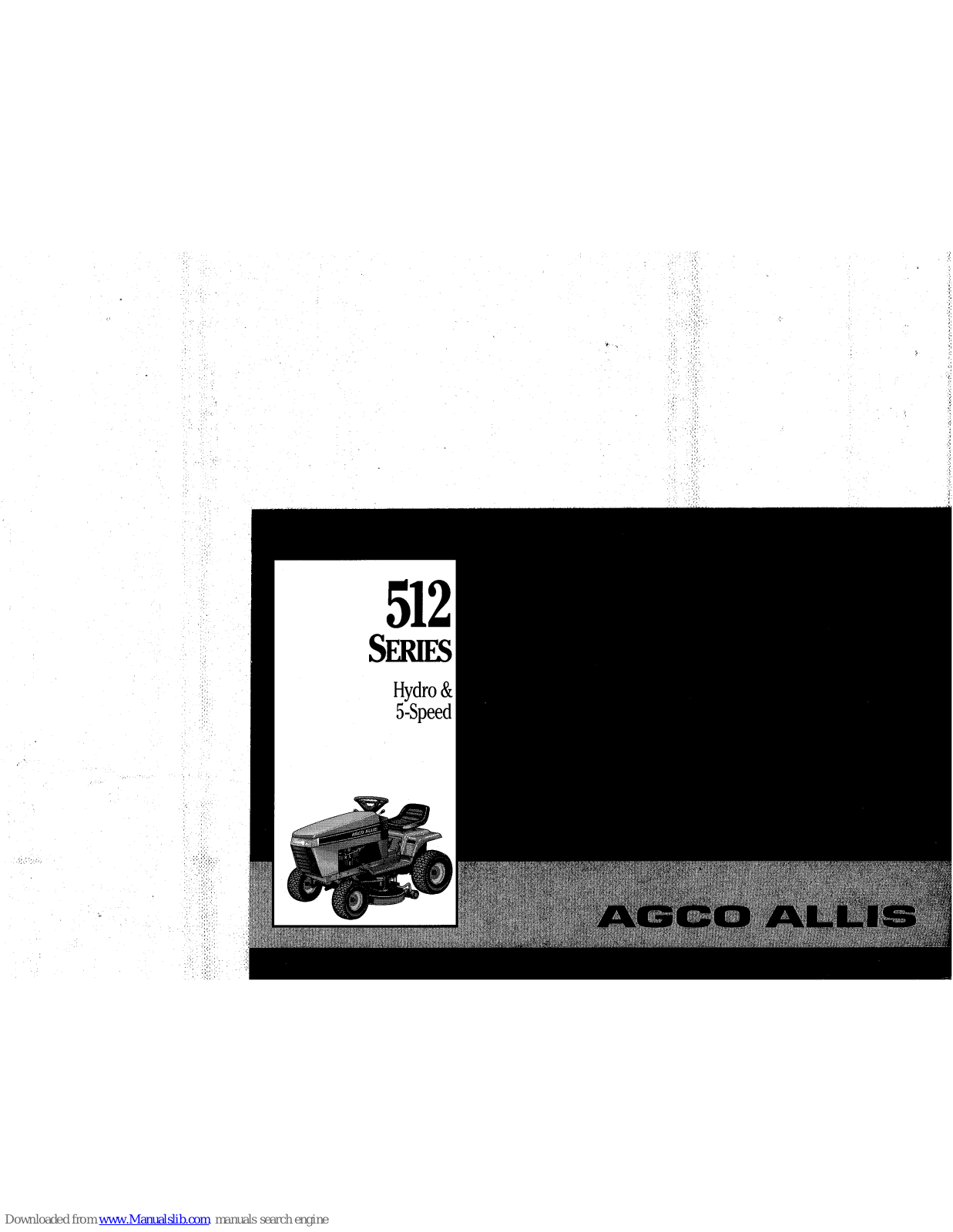 AGCO Allis 512 Hydro, Allis 512 Gear Service Manual