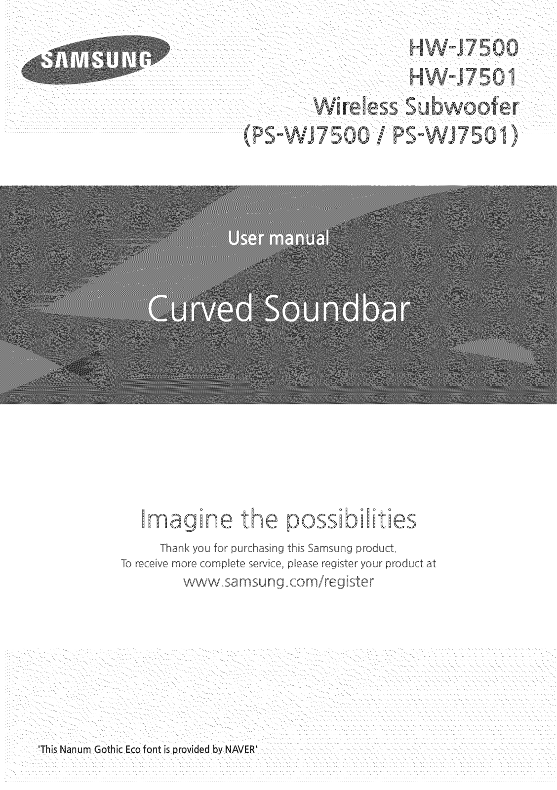 Samsung HW-J7501/ZA-ZZ01, HW-J7500/ZA-ZZ01 Owner’s Manual