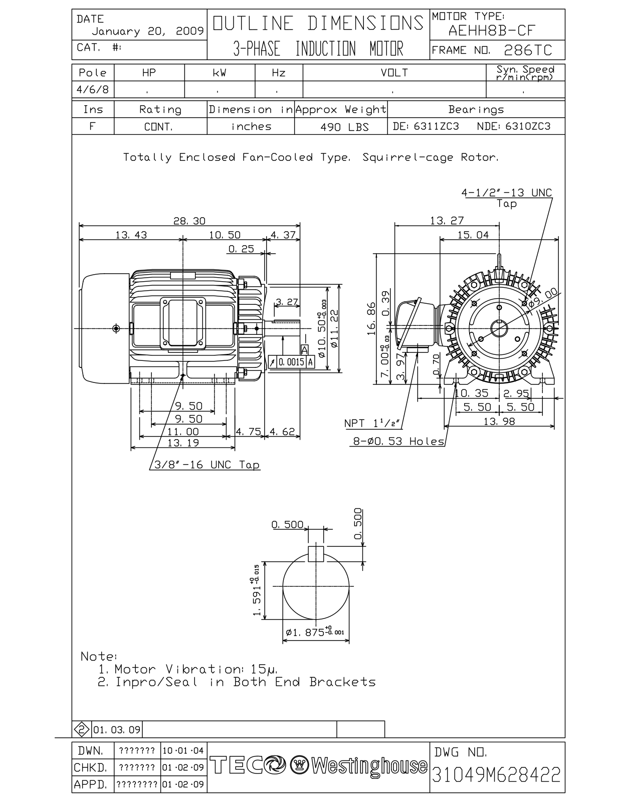 Teco HB0206C Reference Drawing