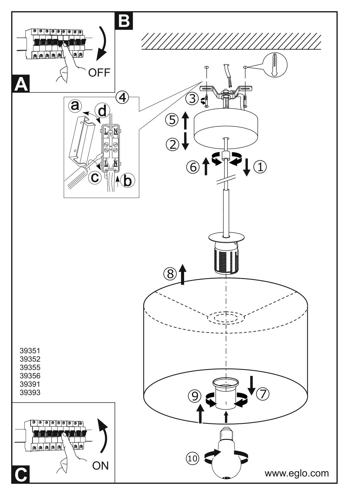 Eglo 39391 Service Manual