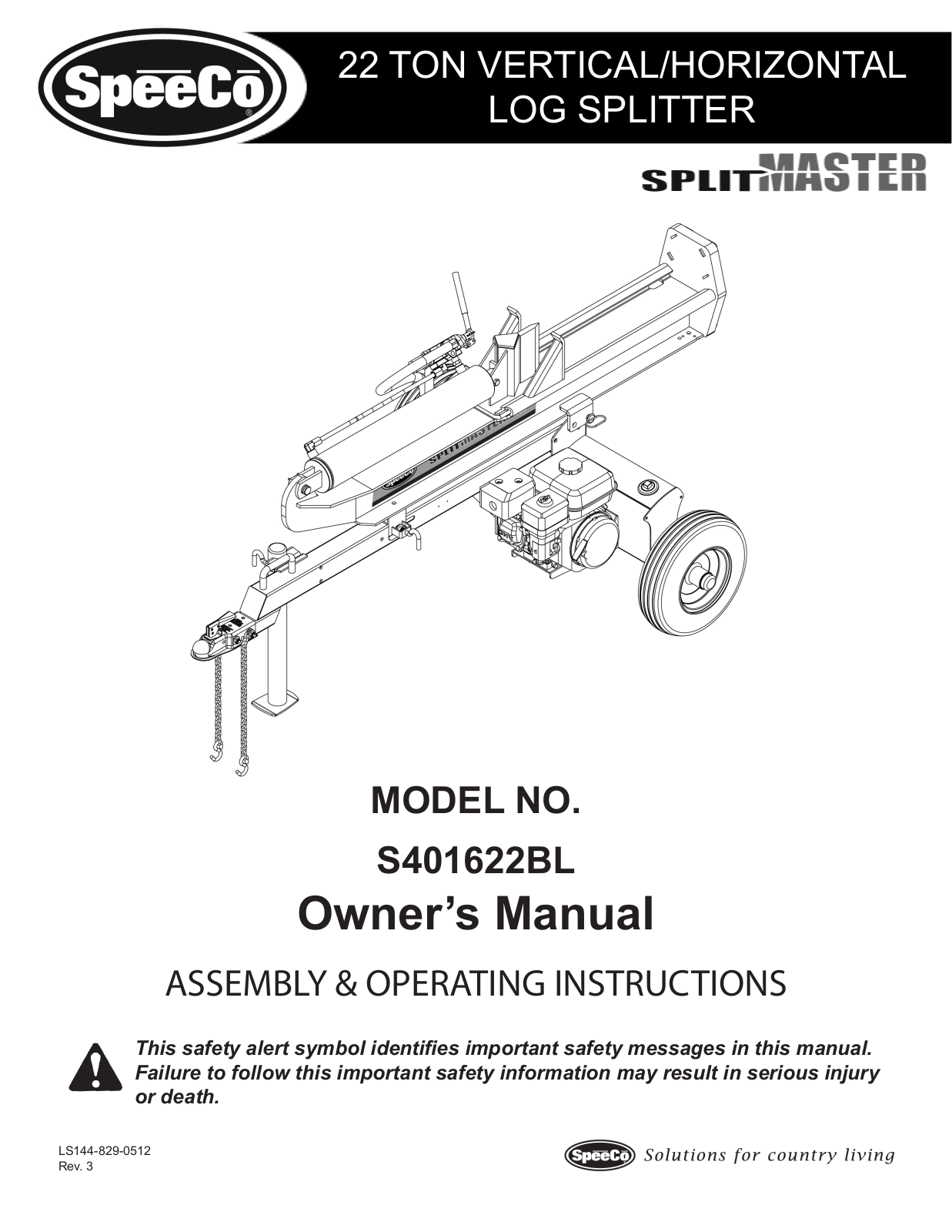 Speeco S401622BL User Manual