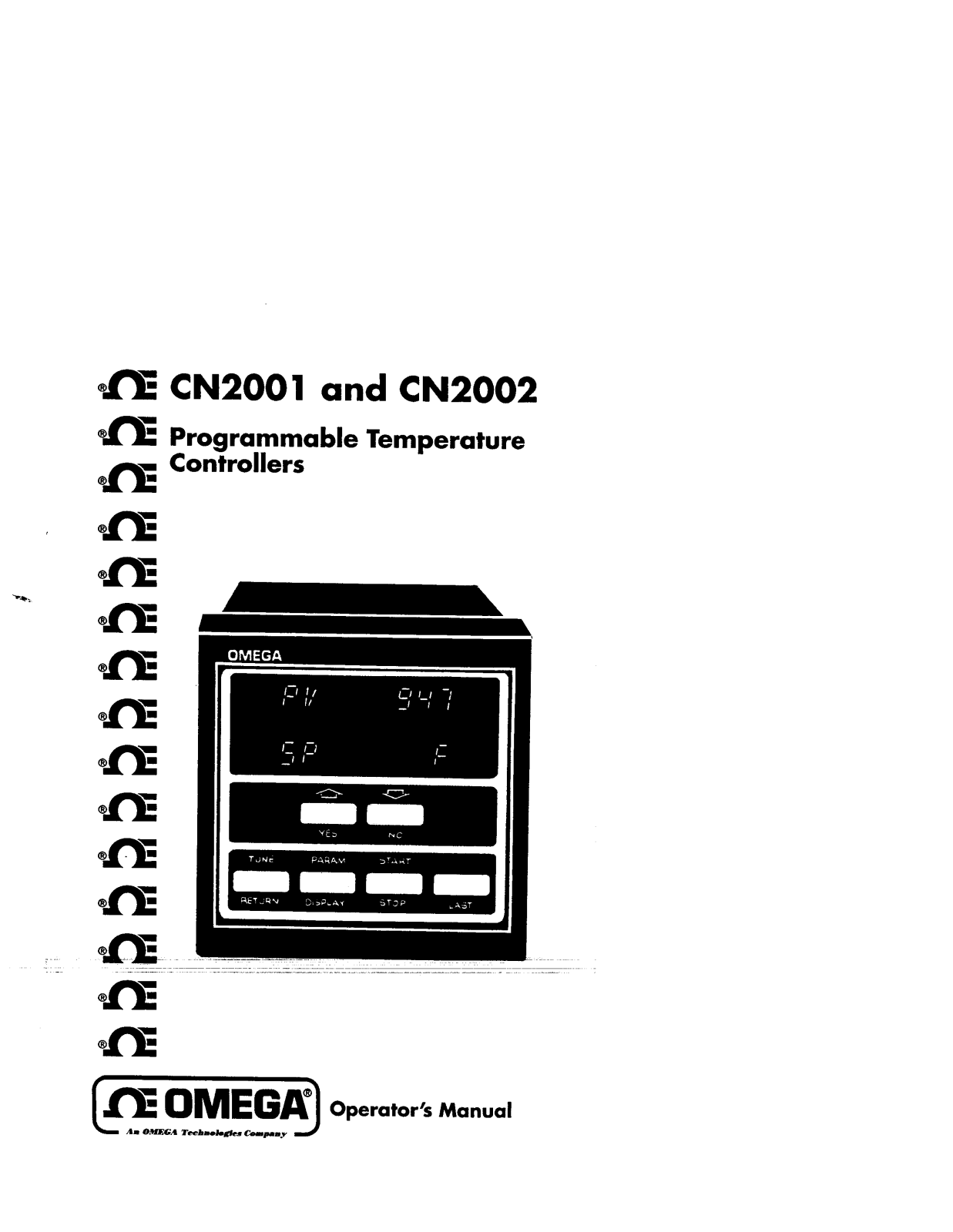 Omega Products CN2001 Installation  Manual