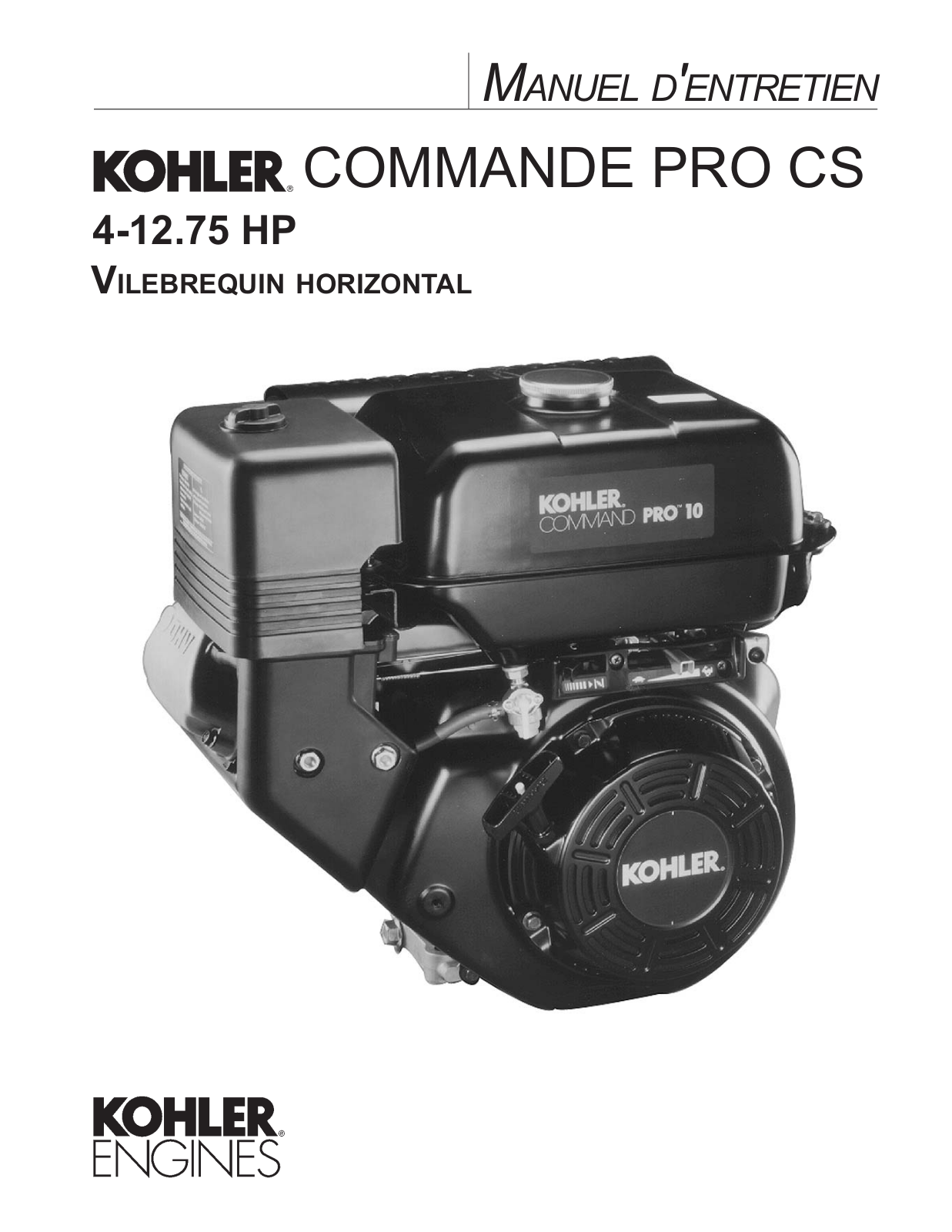 KOHLER CS4, CS6, CS8.5 User Manual