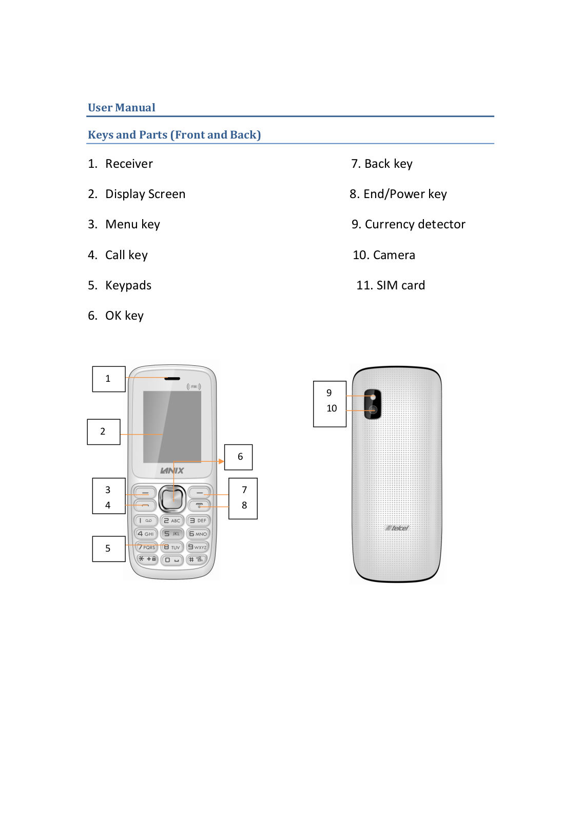 orativo Lanix de C V W31 User Manual