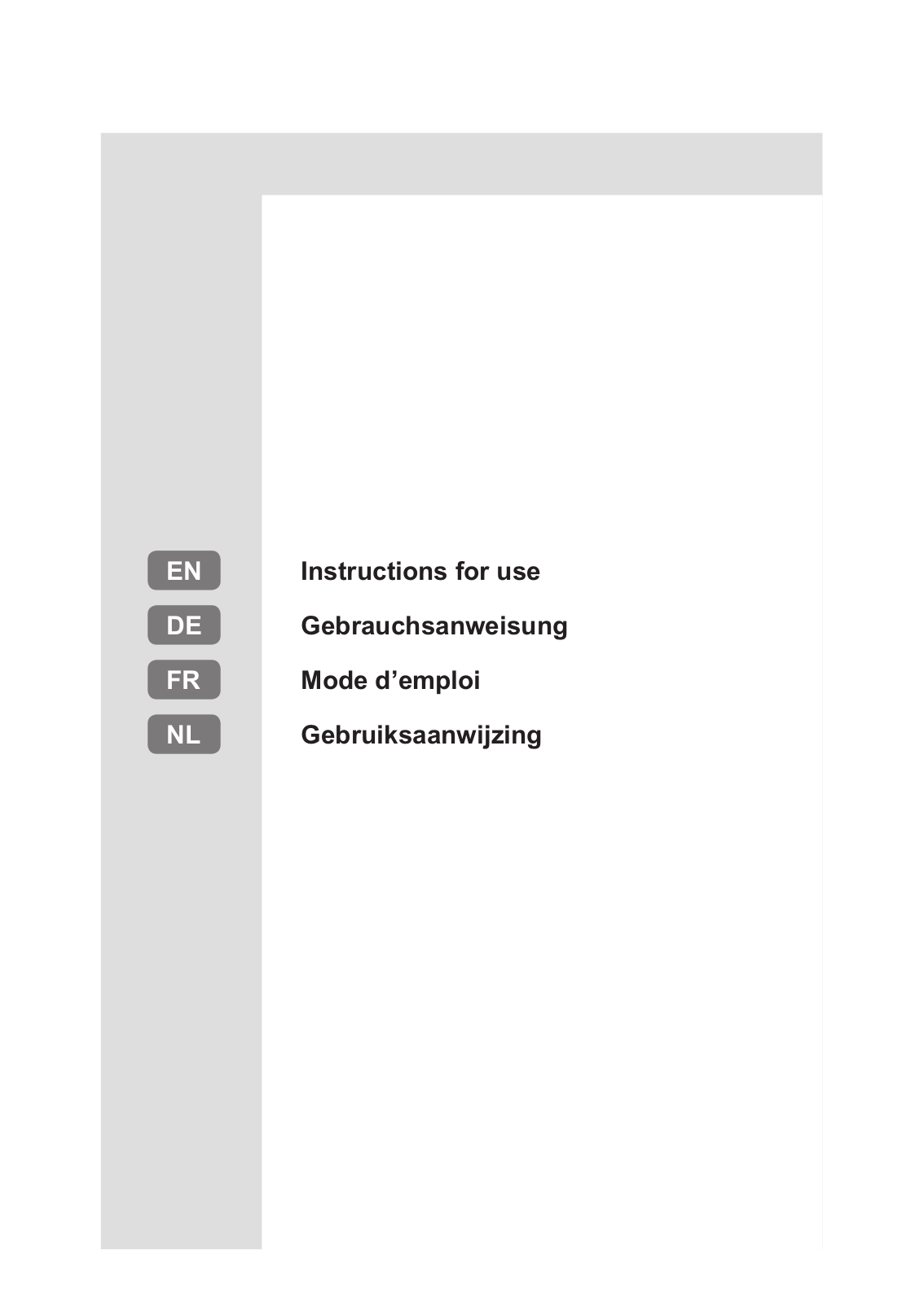 WHIRLPOOL ARG 9421 A+ User Manual