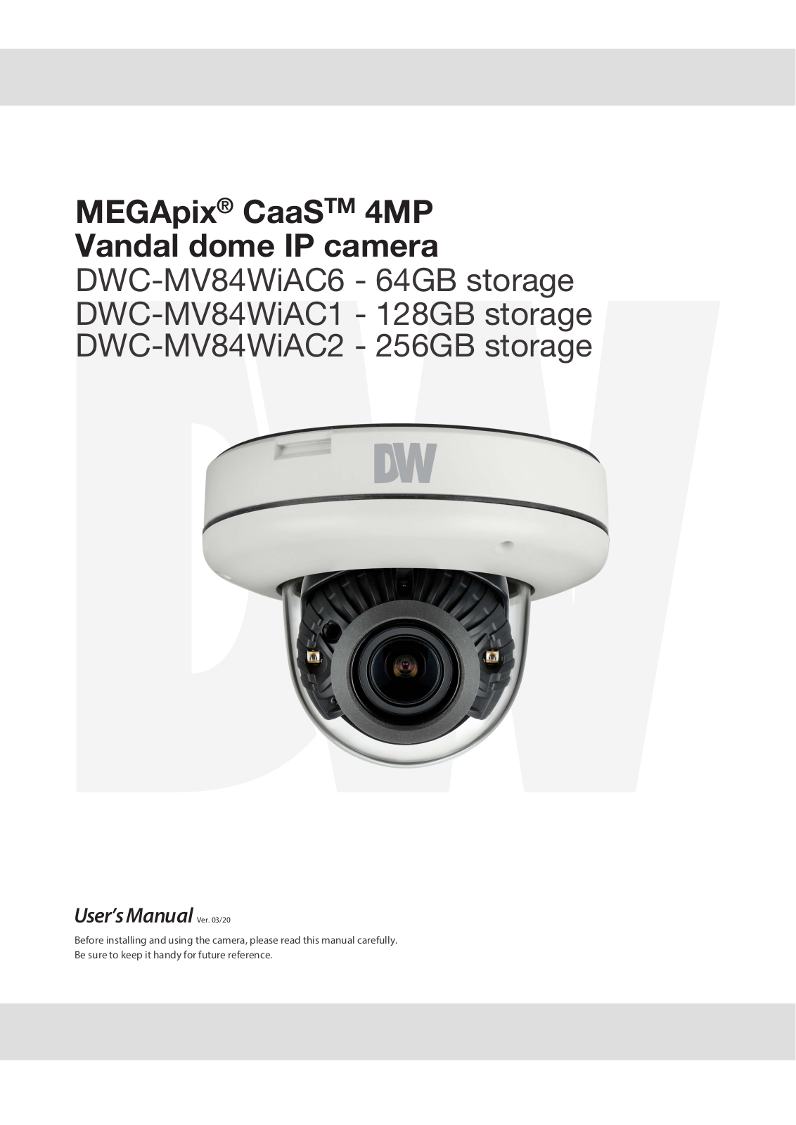 Digital Watchdog DWC-MV84WiAC2 User Manual