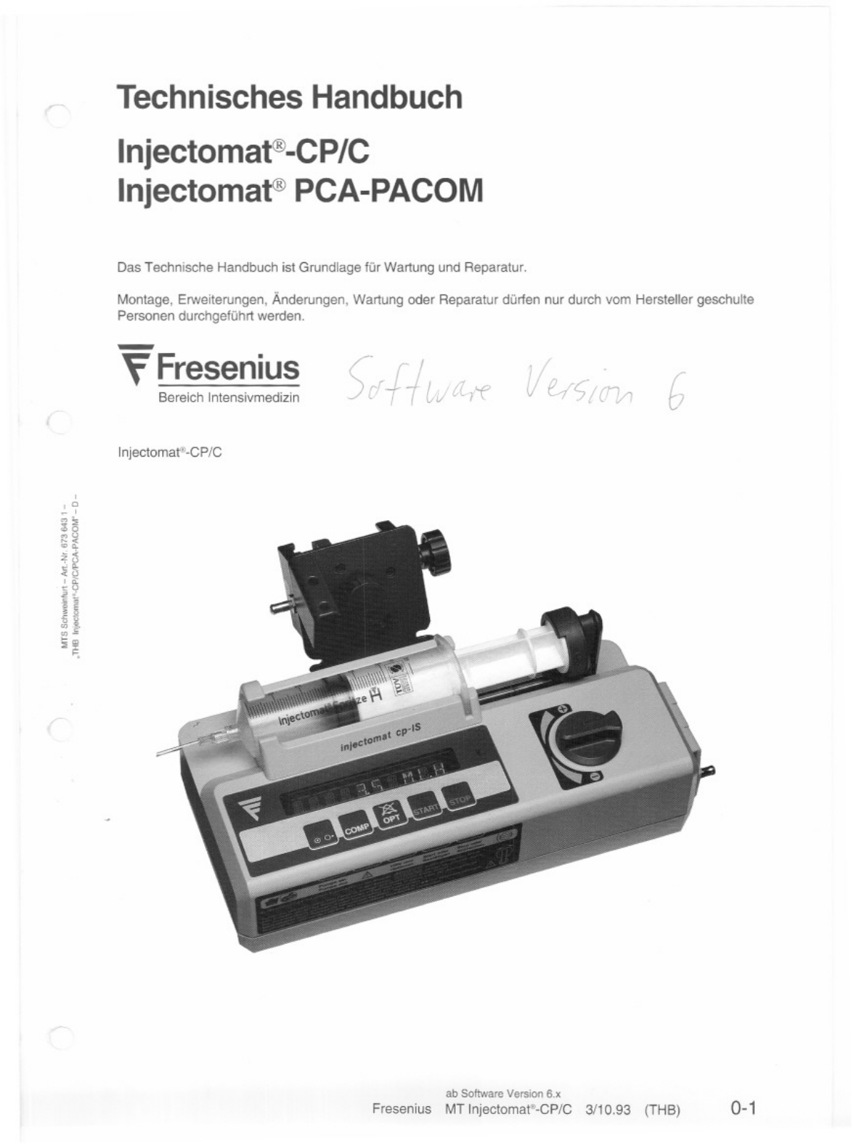 Fresenius Injectomat CPC-C Reparatur Handbuch