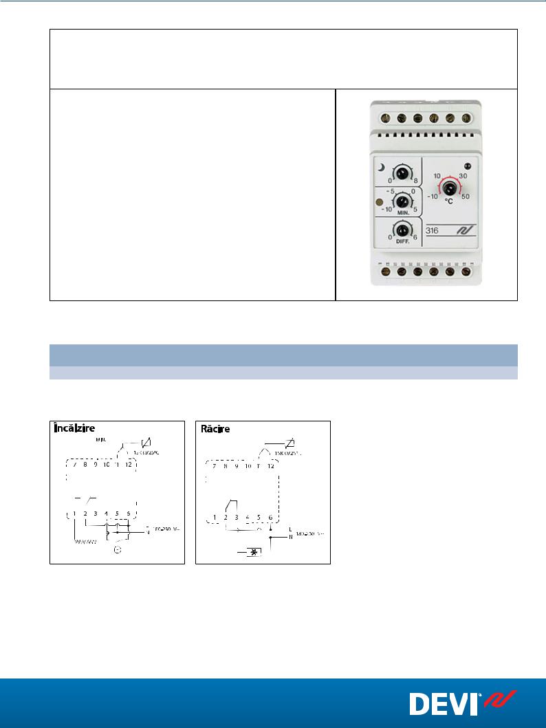 Danfoss DEVIreg 316 Data sheet