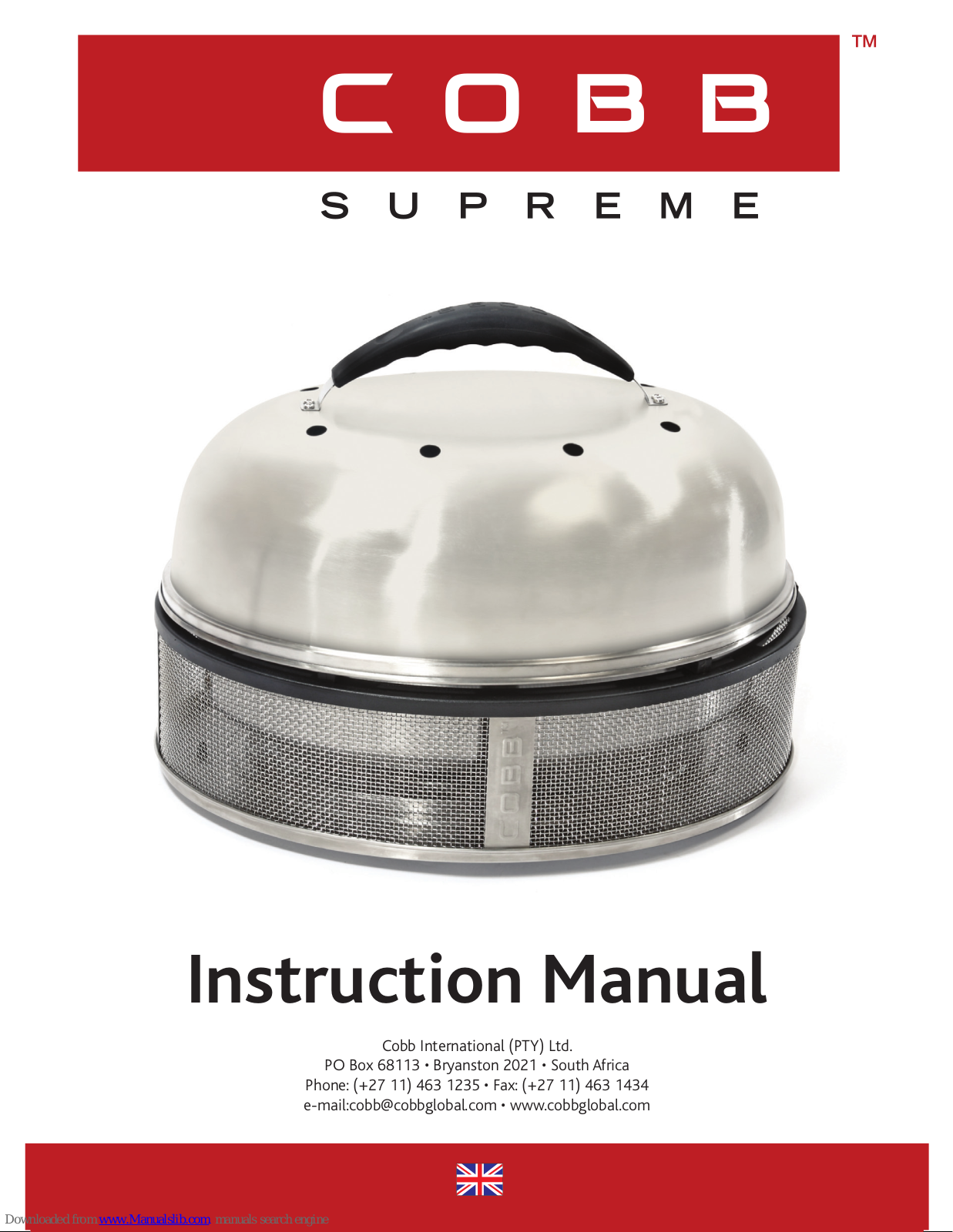 Cobb Supreme User Manual - ManualMachine.com