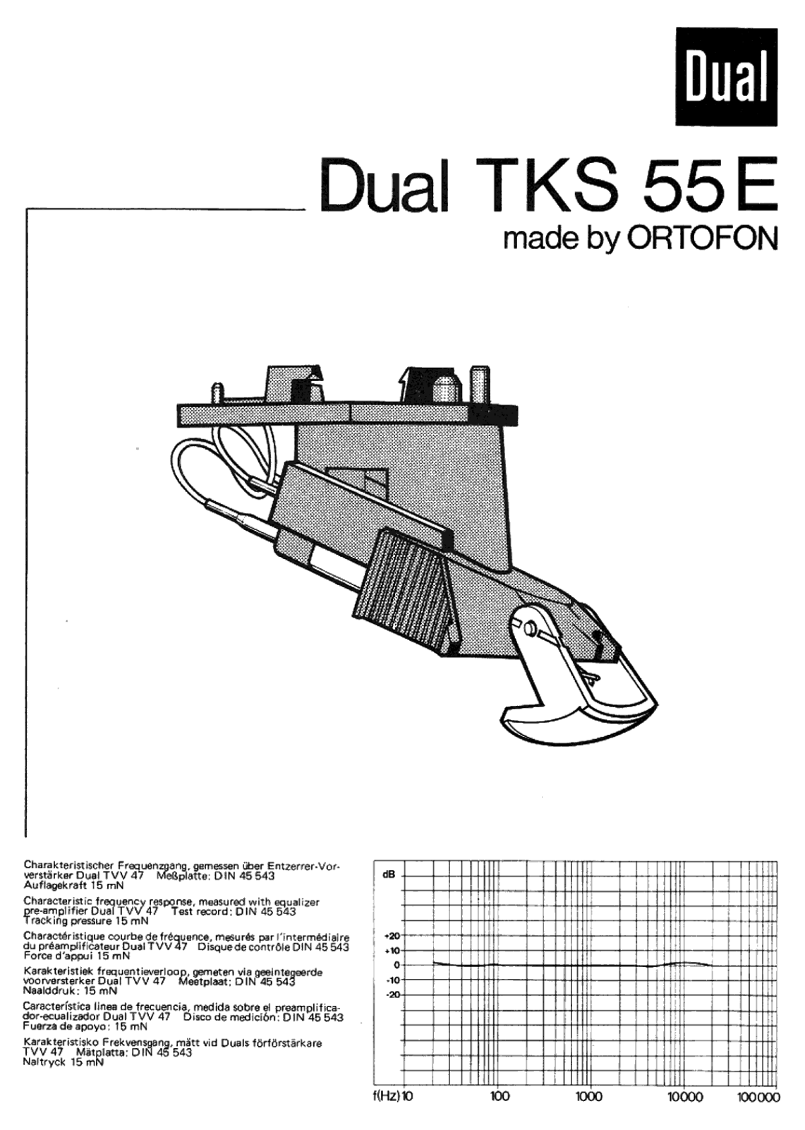 Dual TKS-55-E Owners manual