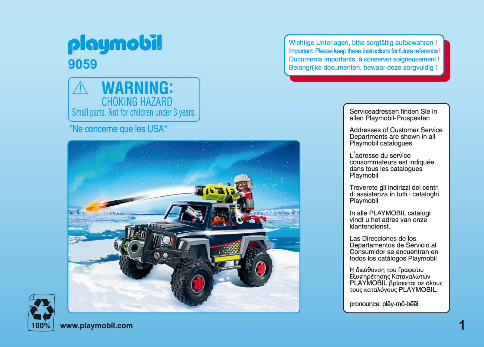 playmobil 9059 Instructions