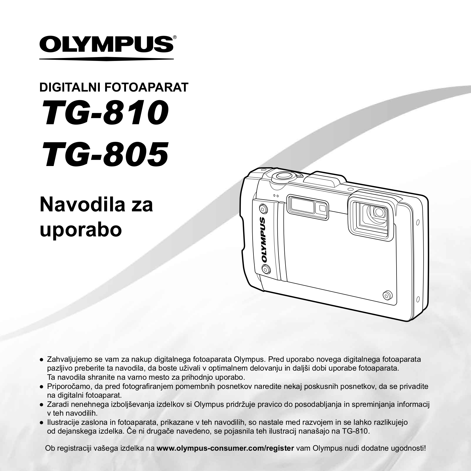 OLYMPUS TG-810 User Manual