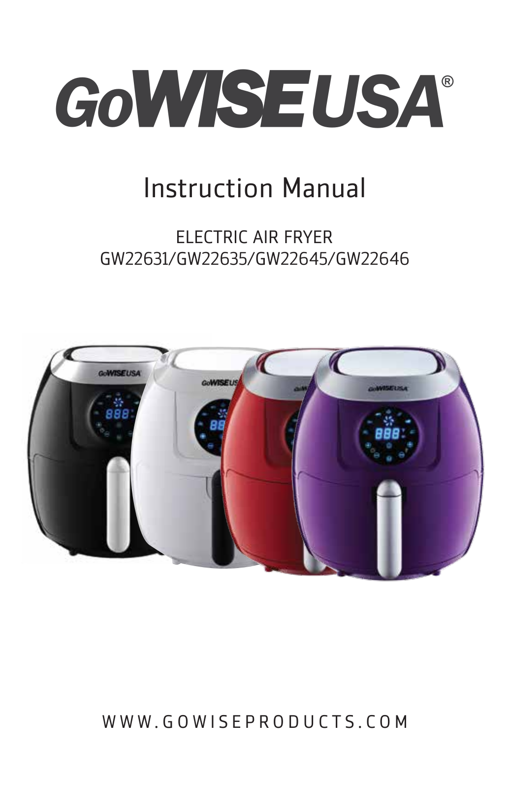 GoWISE USA GW22635, GW22645, GW22646 Instruction Manual