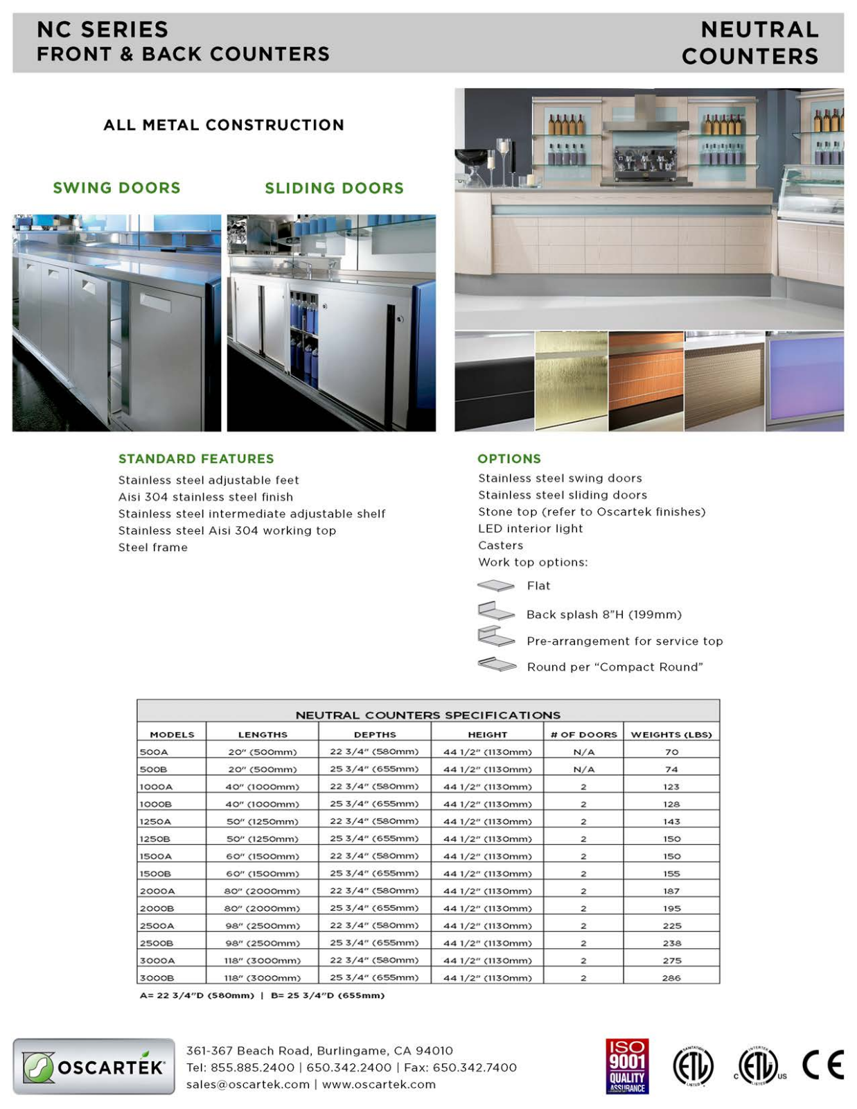 Oscartek NC1000A User Manual