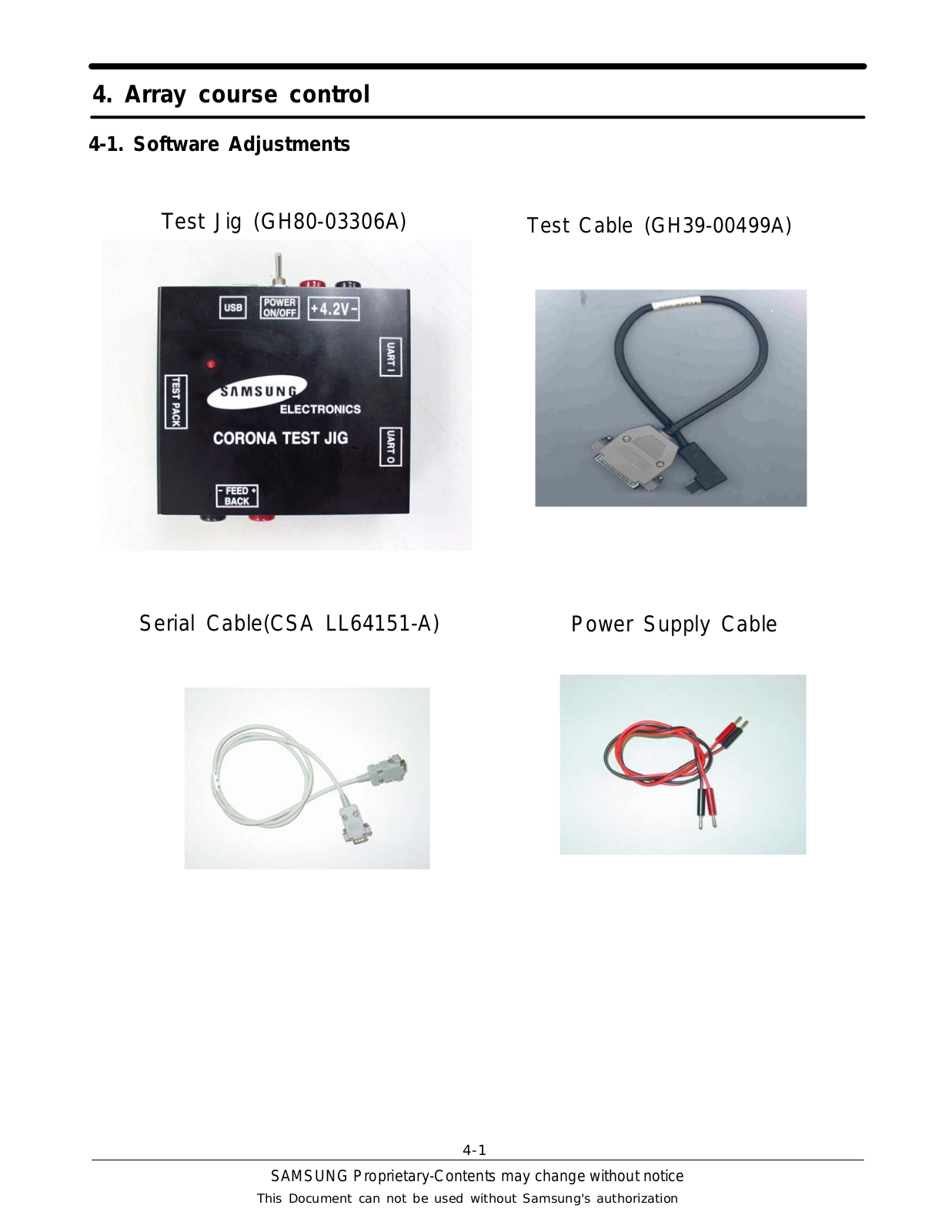 Samsung E590 Alignment Adjustment