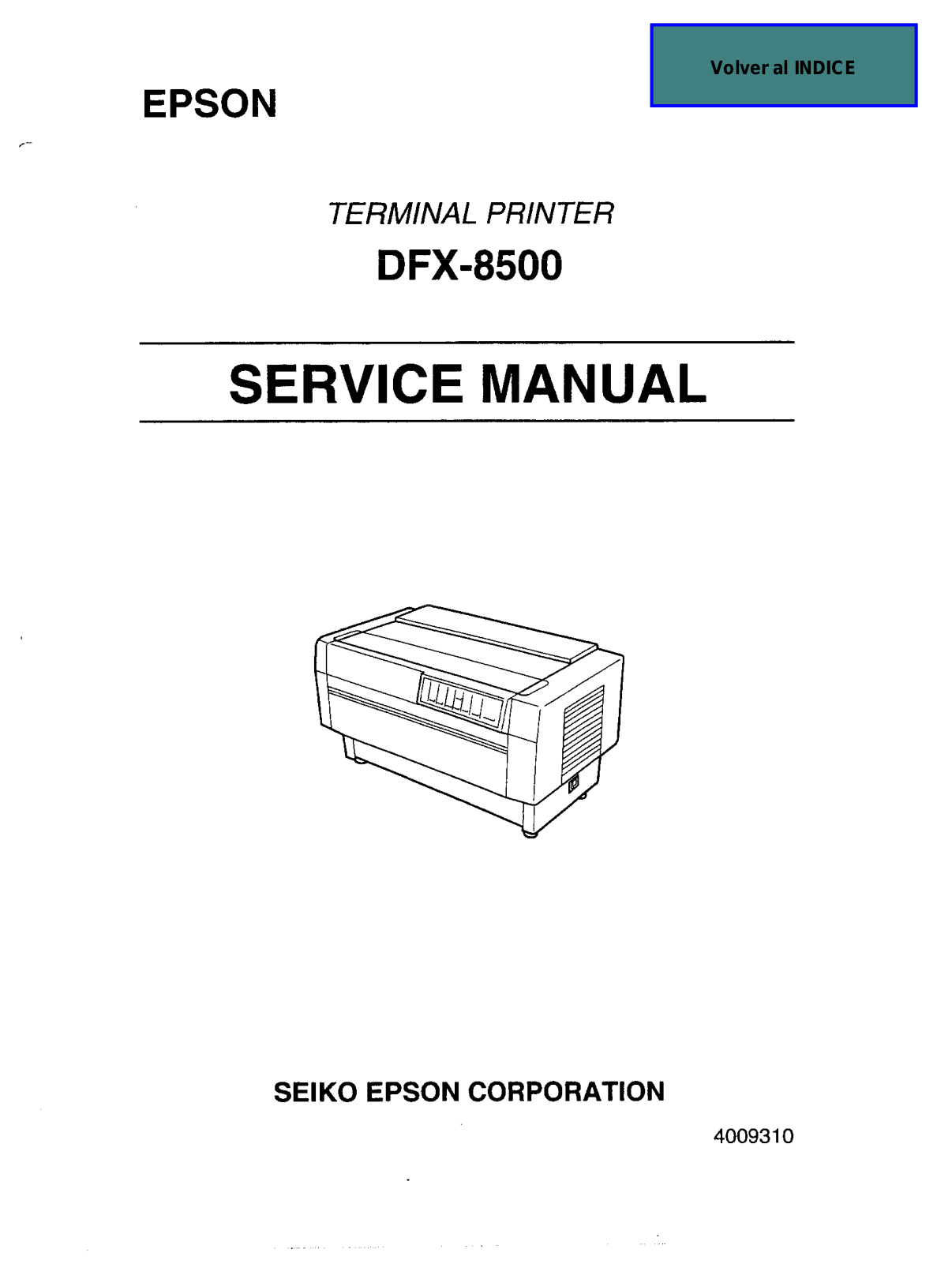 Epson 8500 User Manual