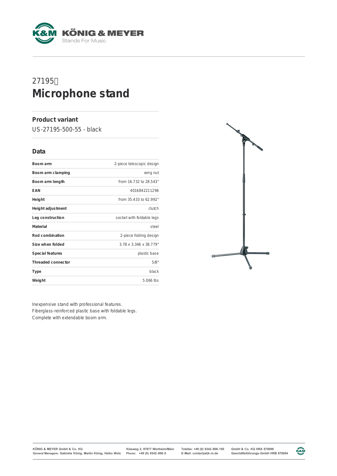 K&M 27195 Data Sheet