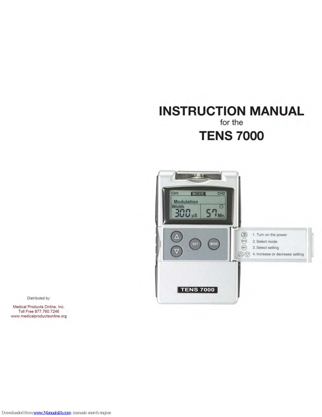 Tens 7000 Instruction Manual