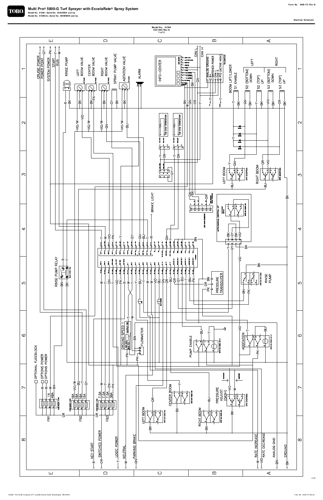 Toro 41394 Schematic Drawing - Electrical - ManualMachine.com