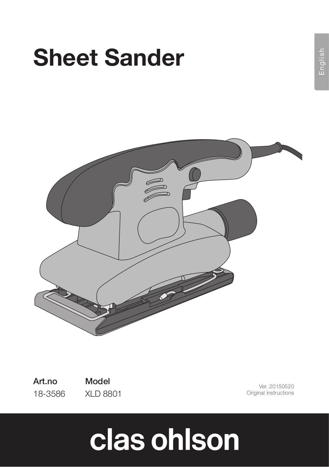 Clas Ohlson XLD 8801 Original Instructions Manual