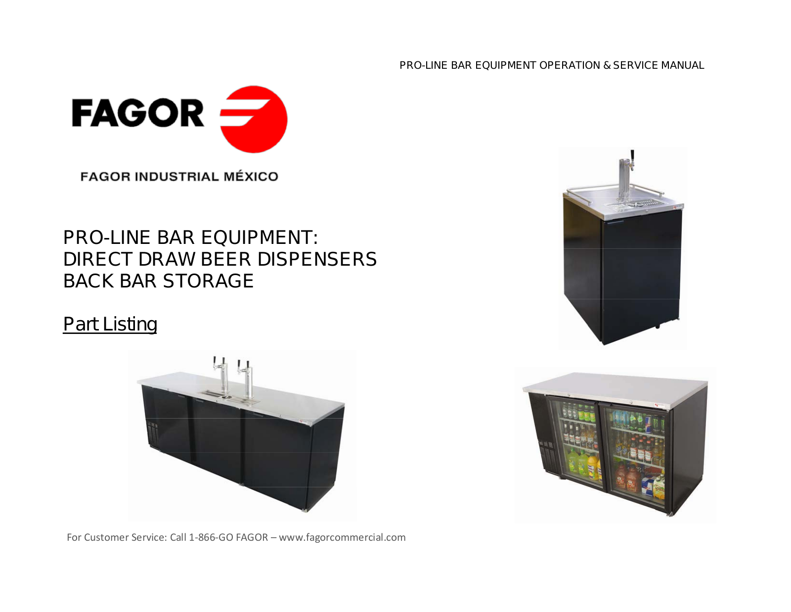 Fagor Commercial FBB-24SG PRO Parts List