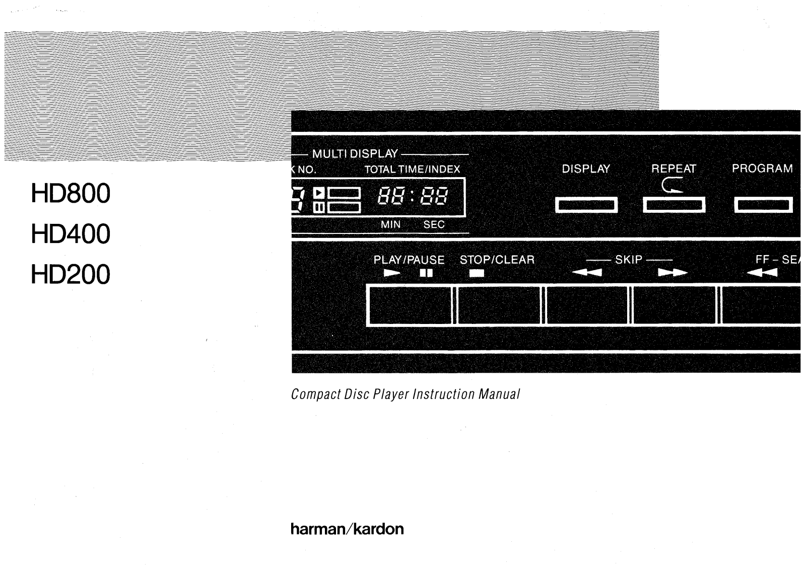 Harman Kardon HD-400 Owners manual