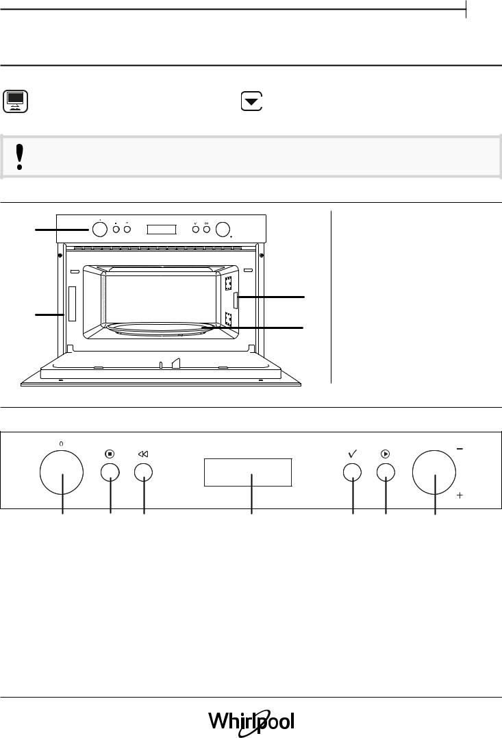 WHIRLPOOL AMW 784/IX Daily Reference Guide