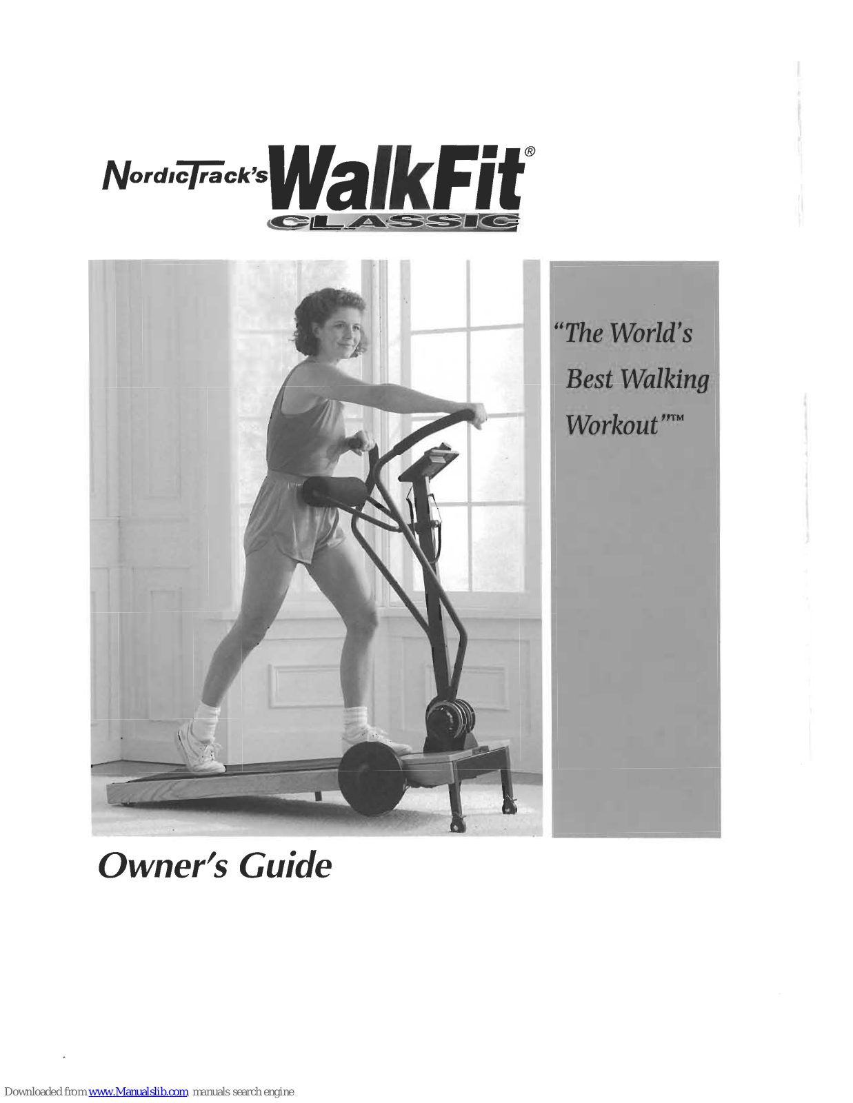 NordicTrack WalkFit Classic Owner's Manual