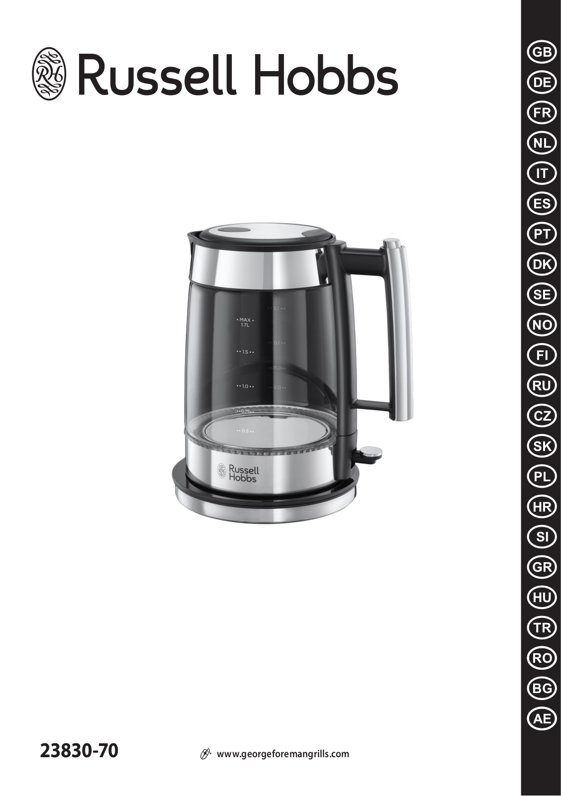 RUSSELL HOBBS 23830-70 User Manual