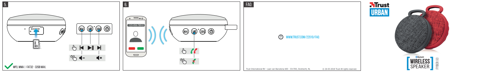 Trust Fyber Go Bluetooth User Manual