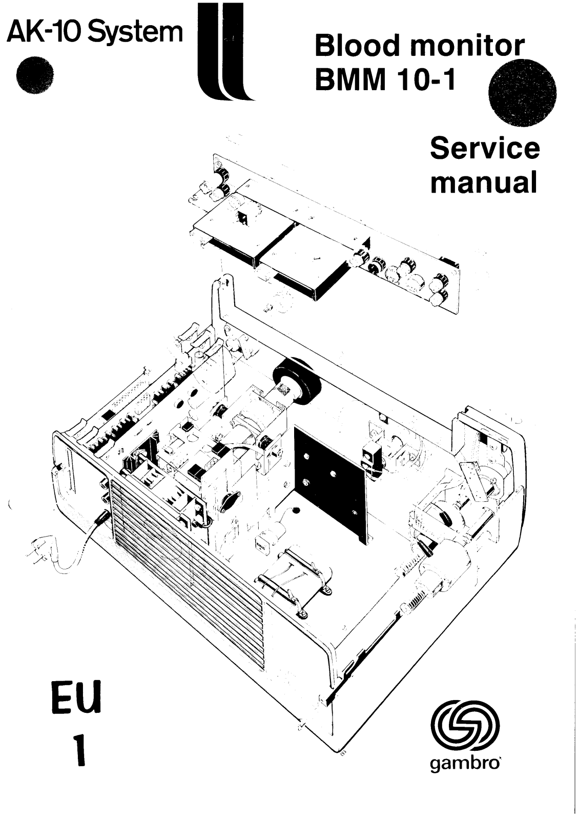 Gambro AK-10 Service manual